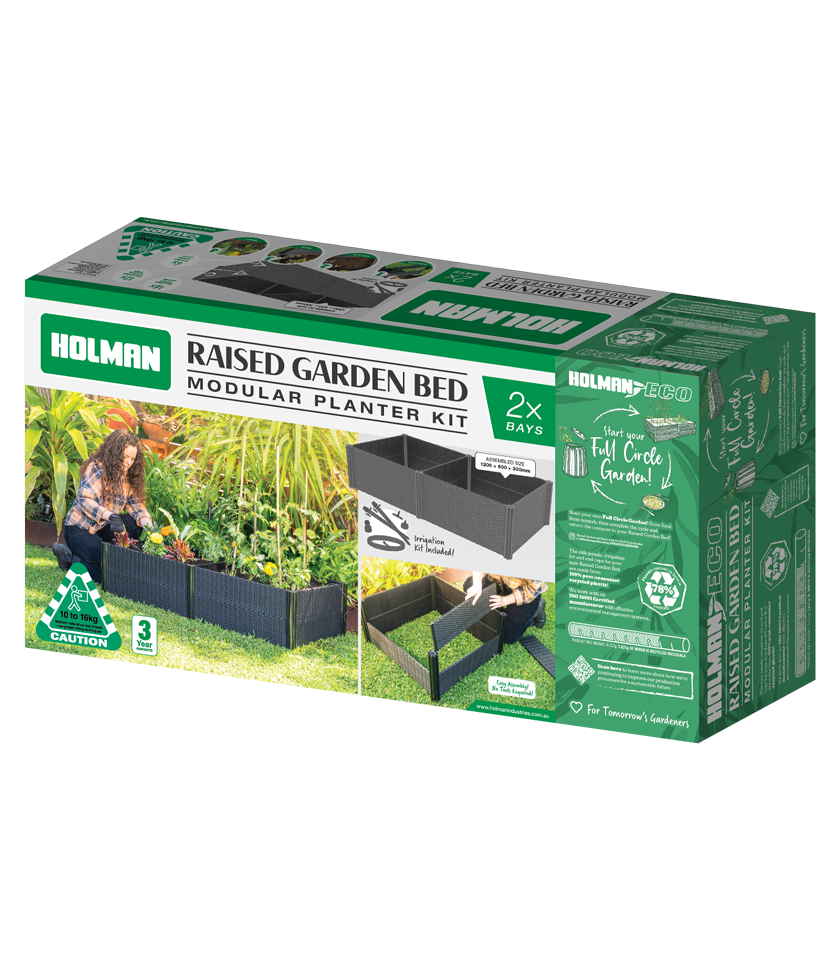 1200 × 600 × 300mm Rattan Raised Garden Bed Packaging Cutout