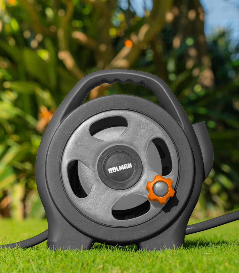 10m Patio Hose Reel with Nozzle Set - Image 2