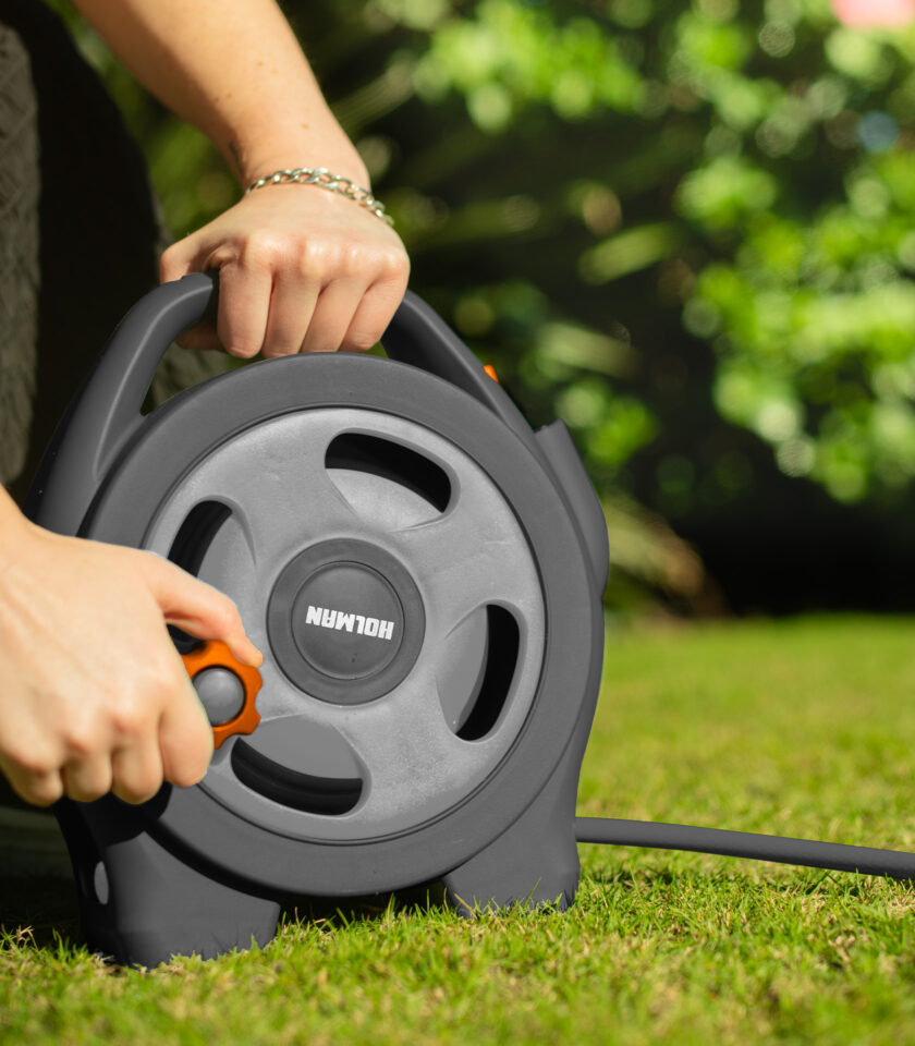 10m Patio Hose Reel with Nozzle Set - Image 4