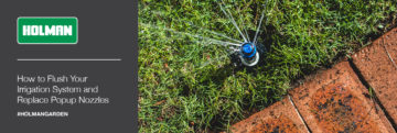 How to flush your irrigation system and replace pop up nozzles