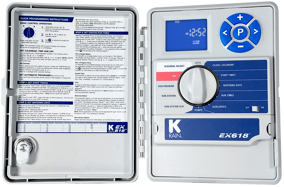 KRain EX618 Irrigation Controller Holman Industries