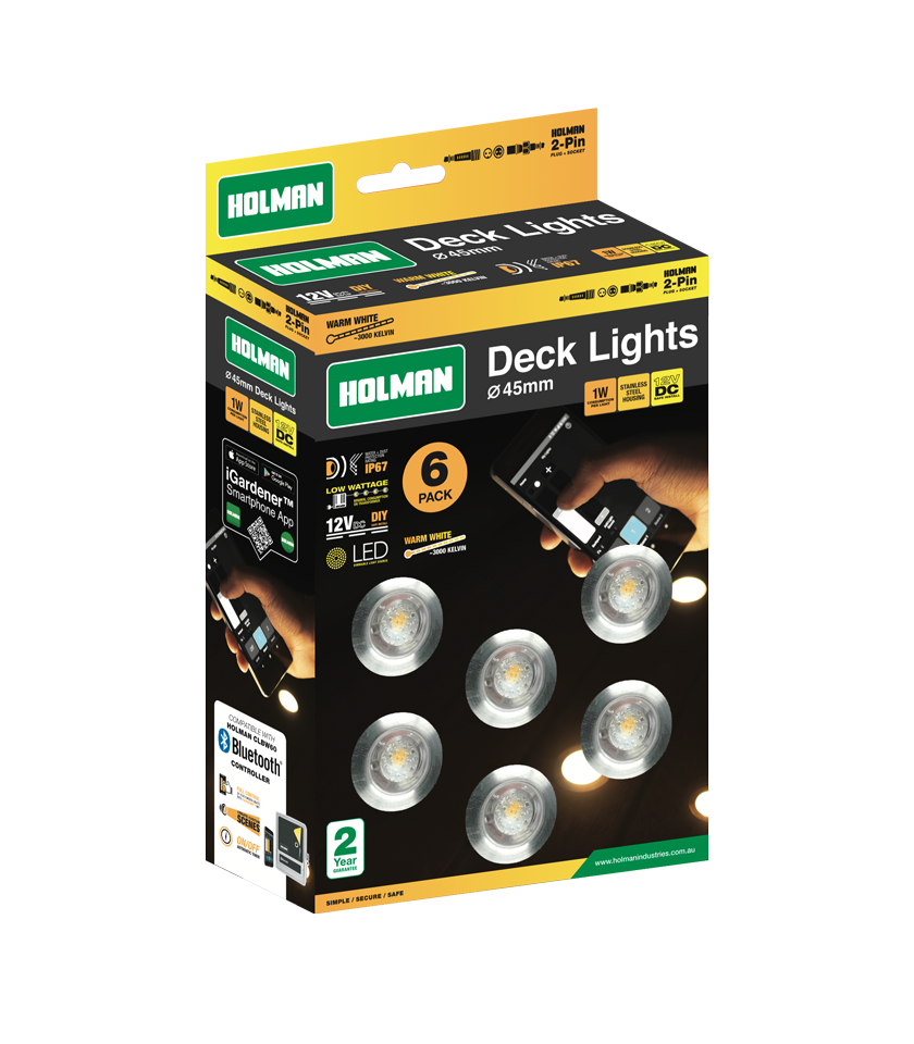 45mm Warm White Deck Lights