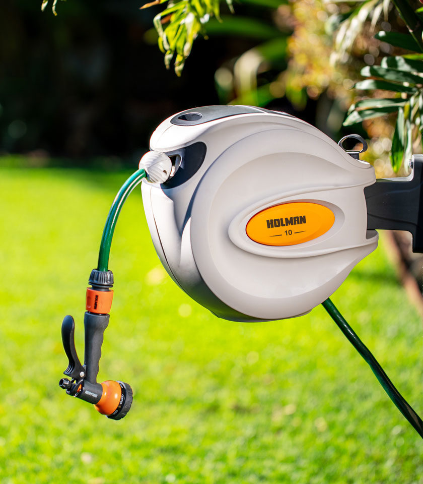 TACKLIFE Retractable Wall Mounted Garden Hose Reel, 43% OFF