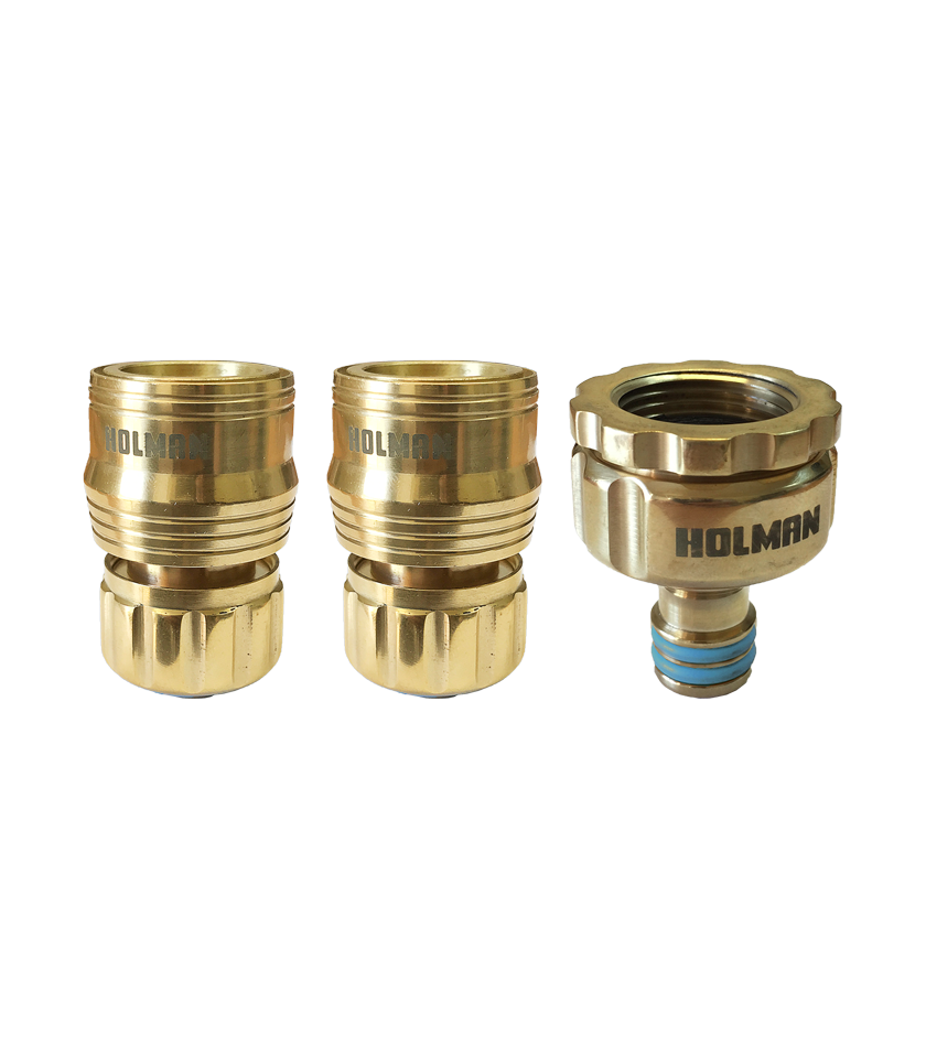 Hose Fittings - 12mm-Brass-Hose-Connector-Set