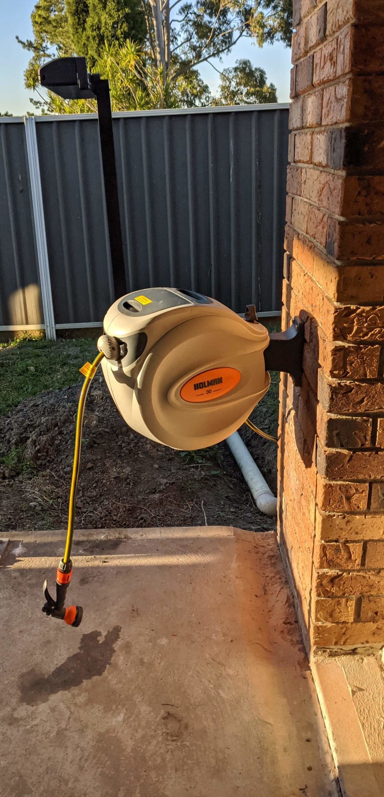 30m Retractable Hose Reel Easy Install & Rewind Holman Industries