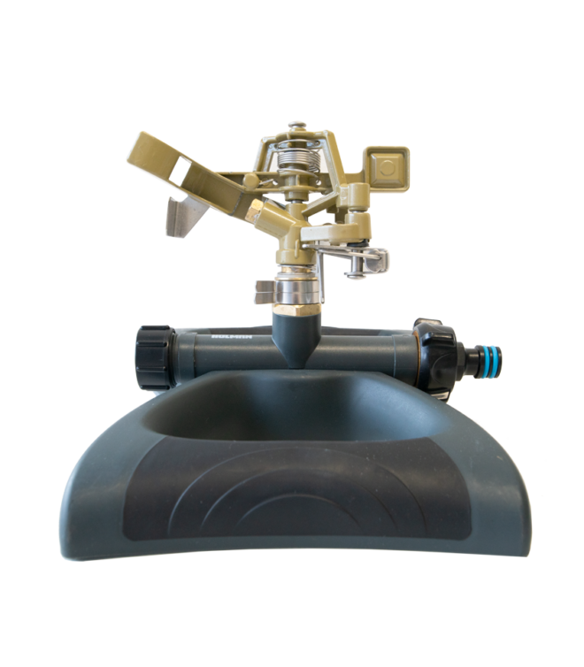 Metal Impact Sprinkler With Weighted Metal Base Holman Industries