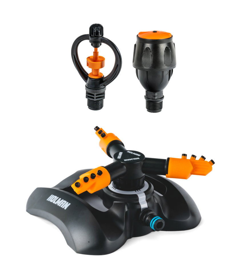 4 Piece Sprinkler Set with Heavy Duty Weighted Base