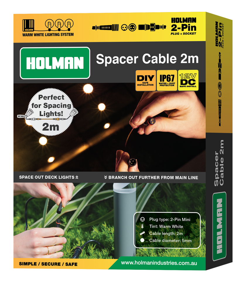 ALCW2CC 2m 2-Pin Mini Spacer Cable Packaging ALCW2CC 2m 2-Pin Mini Spacer Cable Packaging