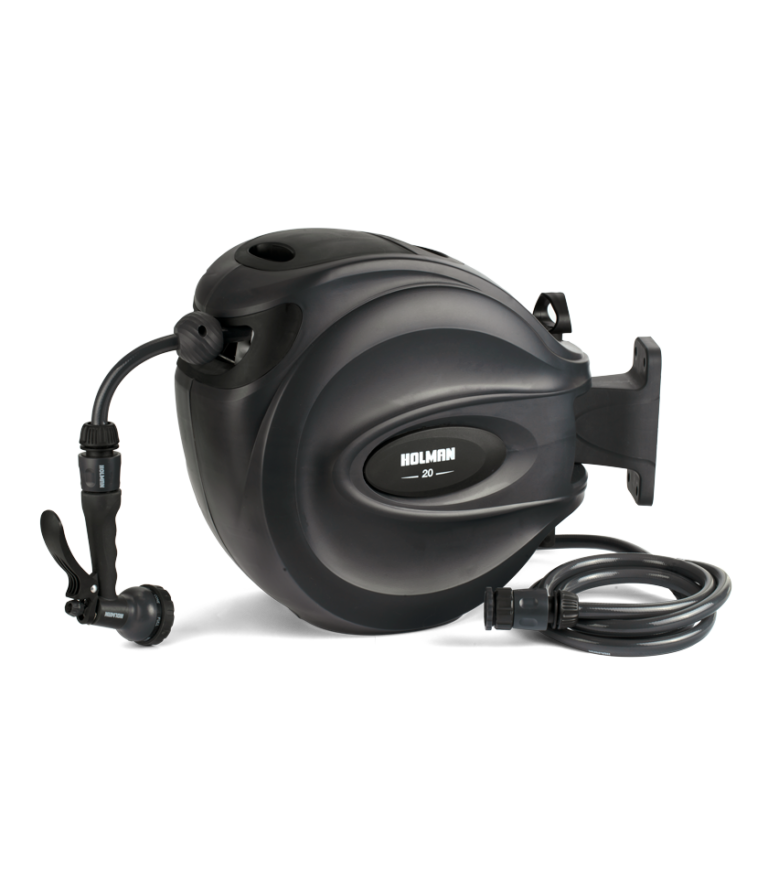 30m Retractable Hose Reel Easy Install & Rewind Holman Industries