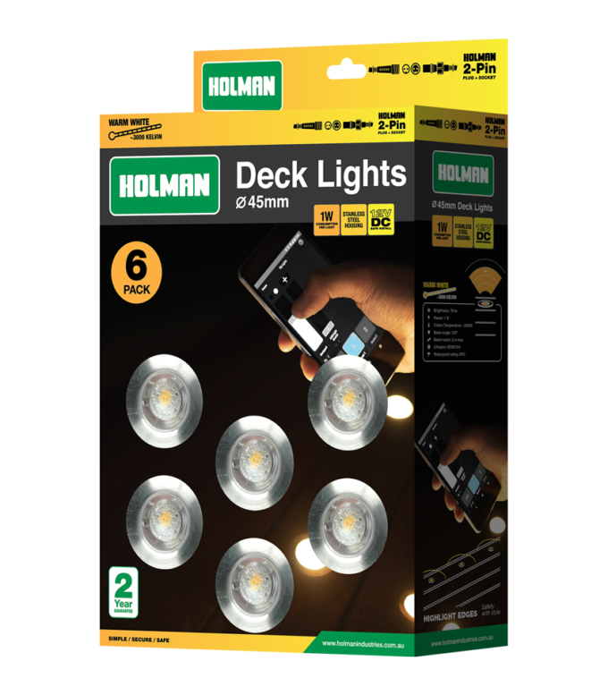 DLW4510 45mm Warm White Deck Lights