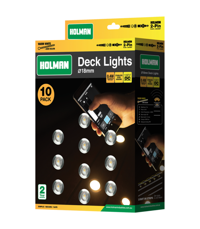 DLWW18K 18mm Warm White Deck Lights