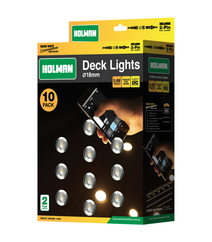 DLWW18K 18mm Warm White Deck Lights