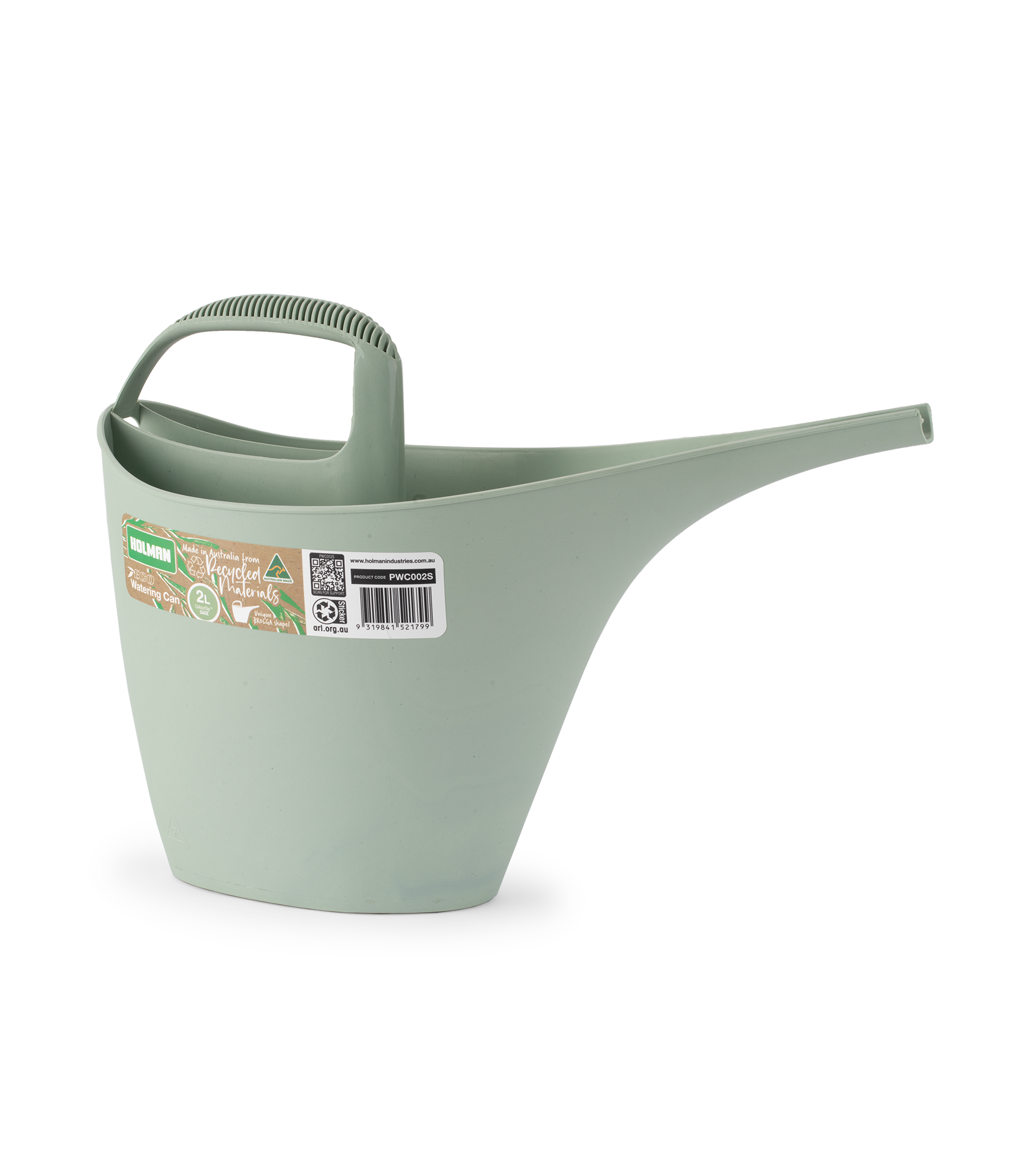 2 Litre ECO Watering Can Sage packaging